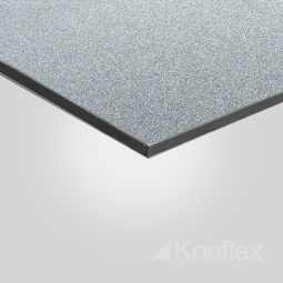 Алюминиевая композитная панель искристое серебро 3,0 мм 